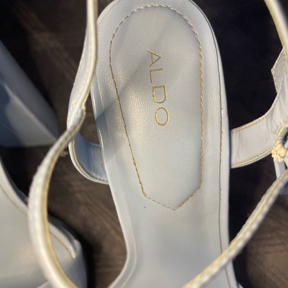 Aldo Shoes “ Kandie” Powder Blue Platform Sandal US 8 - Picture 10 of 17